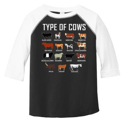 Types Of Cows Farmer Tee Costume Cow Toddler Fine Jersey T-Shirt