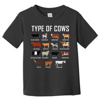 Types Of Cows Farmer Tee Costume Cow Toddler T-Shirt