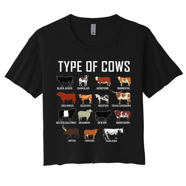 Types Of Cows Farmer Tee Costume Cow Crop Top