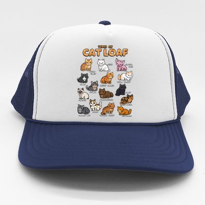 Types Of Cat Loaf Cute Kitten Kawaii Cats Trucker Hat