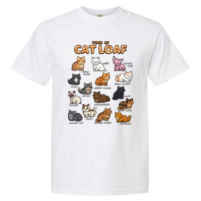 Types Of Cat Loaf Cute Kitten Kawaii Cats Garment-Dyed Heavyweight T-Shirt