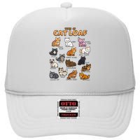 Types Of Cat Loaf Cute Kitten Kawaii Cats High Crown Mesh Back Trucker Hat