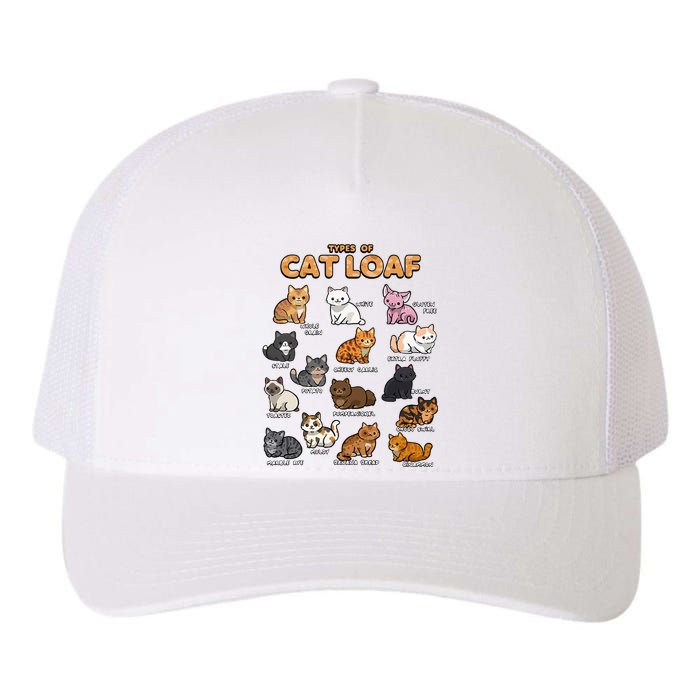 Types Of Cat Loaf Cute Kitten Kawaii Cats Yupoong Adult 5-Panel Trucker Hat