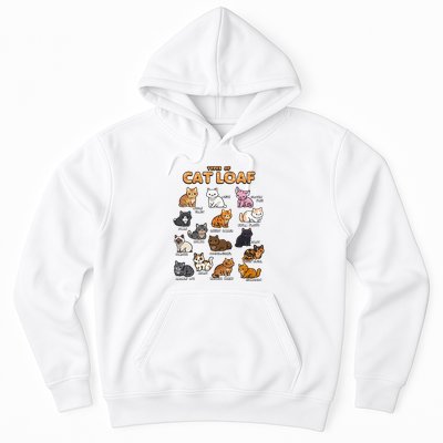 Types Of Cat Loaf Cute Kitten Kawaii Cats Hoodie