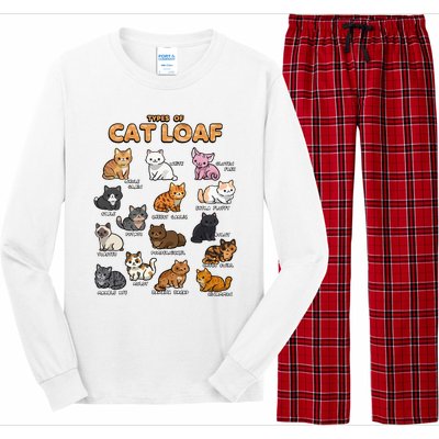 Types Of Cat Loaf Cute Kitten Kawaii Cats Long Sleeve Pajama Set