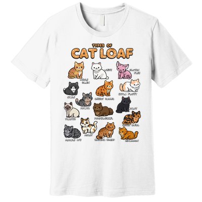 Types Of Cat Loaf Cute Kitten Kawaii Cats Premium T-Shirt