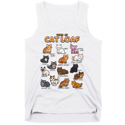 Types Of Cat Loaf Cute Kitten Kawaii Cats Tank Top