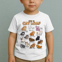 Types Of Cat Loaf Cute Kitten Kawaii Cats Toddler T-Shirt