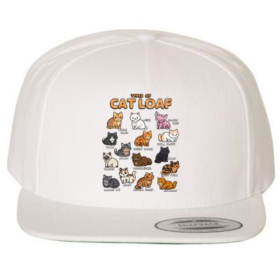 Types Of Cat Loaf Cute Kitten Kawaii Cats Wool Snapback Cap