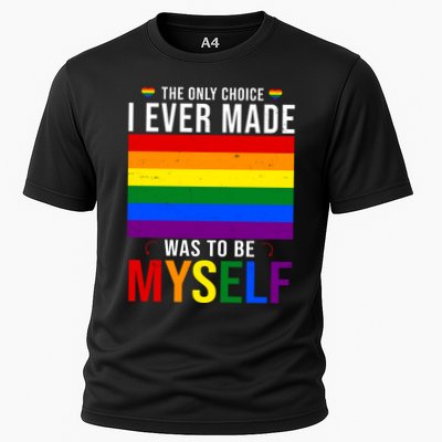 The Only Choice I Ever Made Was To Be Myself LGBTQ Flag Performance Shirt