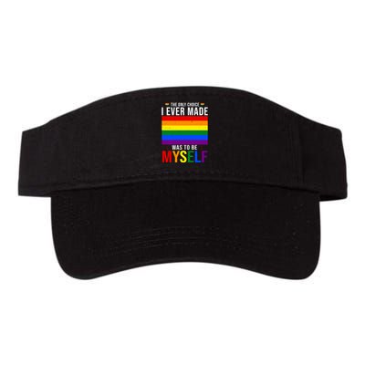 The Only Choice I Ever Made Was To Be Myself LGBTQ Flag Visor