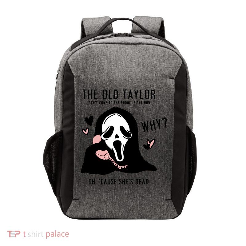 The Old Cant Come To The Phone Right Now Oh Cause Shes Dead Halloween Ghostface Vector Backpack