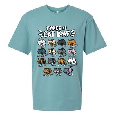 Types Of Cat Loaf Kitten Bread Lover Foodie Cute Pet Cat Sueded Cloud Jersey T-Shirt
