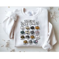 Types Of Cat Loaf Kitten Bread Lover Foodie Cute Pet Cat Sweatshirt