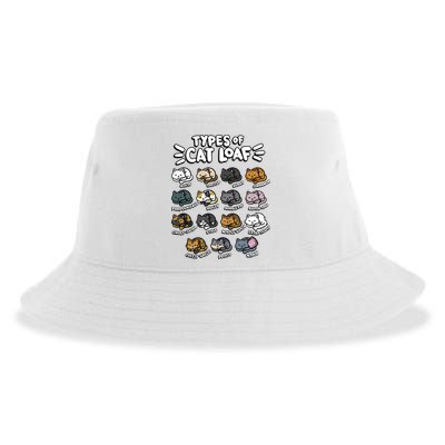 Types Of Cat Loaf Kitten Bread Lover Foodie Cute Pet Cat Sustainable Bucket Hat