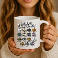 Types Of Cat Loaf Kitten Bread Lover Foodie Cute Pet Cat Mug