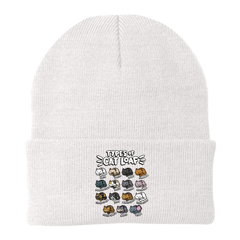 Types Of Cat Loaf Kitten Bread Lover Foodie Cute Pet Cat Beanie