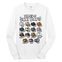 Types Of Cat Loaf Kitten Bread Lover Foodie Cute Pet Cat Tall Long Sleeve T-Shirt