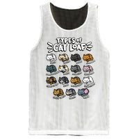 Types Of Cat Loaf Kitten Bread Lover Foodie Cute Pet Cat Mesh Reversible Basketball Jersey Tank