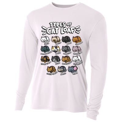 Types Of Cat Loaf Kitten Bread Lover Foodie Cute Pet Cat Cooling Performance Long Sleeve Crew