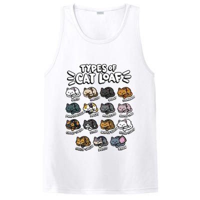 Types Of Cat Loaf Kitten Bread Lover Foodie Cute Pet Cat PosiCharge Competitor Tank