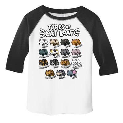 Types Of Cat Loaf Kitten Bread Lover Foodie Cute Pet Cat Toddler Fine Jersey T-Shirt