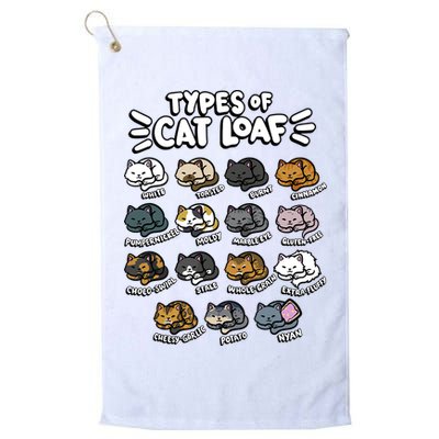 Types Of Cat Loaf Kitten Bread Lover Foodie Cute Pet Cat Golf Towel