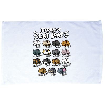 Types Of Cat Loaf Kitten Bread Lover Foodie Cute Pet Cat Microfiber Hand Towel