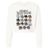 Types Of Cat Loaf Kitten Bread Lover Foodie Cute Pet Cat Cropped Pullover Crew