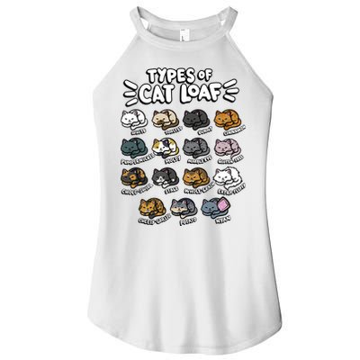 Types Of Cat Loaf Kitten Bread Lover Foodie Cute Pet Cat Women's Perfect Tri Rocker Tank
