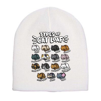 Types Of Cat Loaf Kitten Bread Lover Foodie Cute Pet Cat Short Acrylic Beanie
