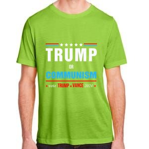 Trump Or Communism Vote Trump Vance 2024 Gift Adult ChromaSoft Performance T-Shirt