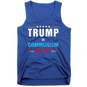 Trump Or Communism Vote Trump Vance 2024 Gift Tank Top