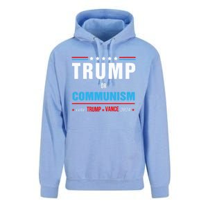 Trump Or Communism Vote Trump Vance 2024 Gift Unisex Surf Hoodie