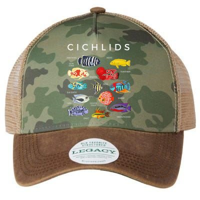 Types Of Cichlid Fish Species Cichlids Aquarium Legacy Tie Dye Trucker Hat