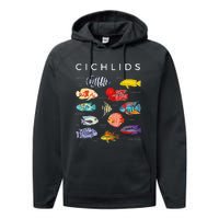 Types Of Cichlid Fish Species Cichlids Aquarium Performance Fleece Hoodie