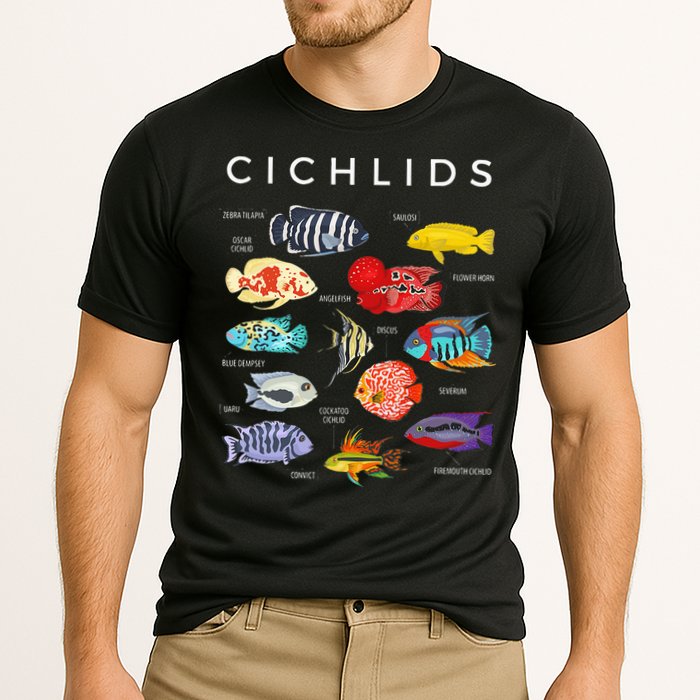 Types Of Cichlid Fish Species Cichlids Aquarium Performance Shirt