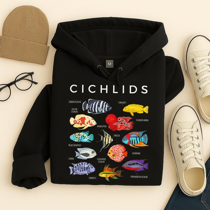 Types Of Cichlid Fish Species Cichlids Aquarium Hoodie