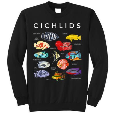 Types Of Cichlid Fish Species Cichlids Aquarium Sweatshirt