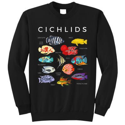 Types Of Cichlid Fish Species Cichlids Aquarium Sweatshirt