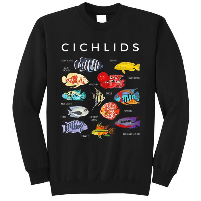 Types Of Cichlid Fish Species Cichlids Aquarium Sweatshirt