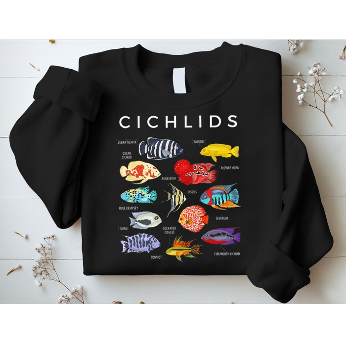 Types Of Cichlid Fish Species Cichlids Aquarium Sweatshirt