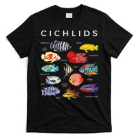 Types Of Cichlid Fish Species Cichlids Aquarium T-Shirt