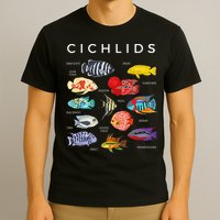 Types Of Cichlid Fish Species Cichlids Aquarium T-Shirt