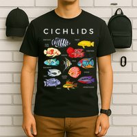 Types Of Cichlid Fish Species Cichlids Aquarium T-Shirt
