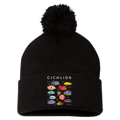 Types Of Cichlid Fish Species Cichlids Aquarium Pom Pom 12in Knit Beanie
