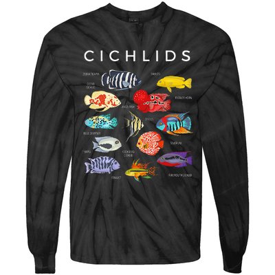 Types Of Cichlid Fish Species Cichlids Aquarium Tie-Dye Long Sleeve Shirt