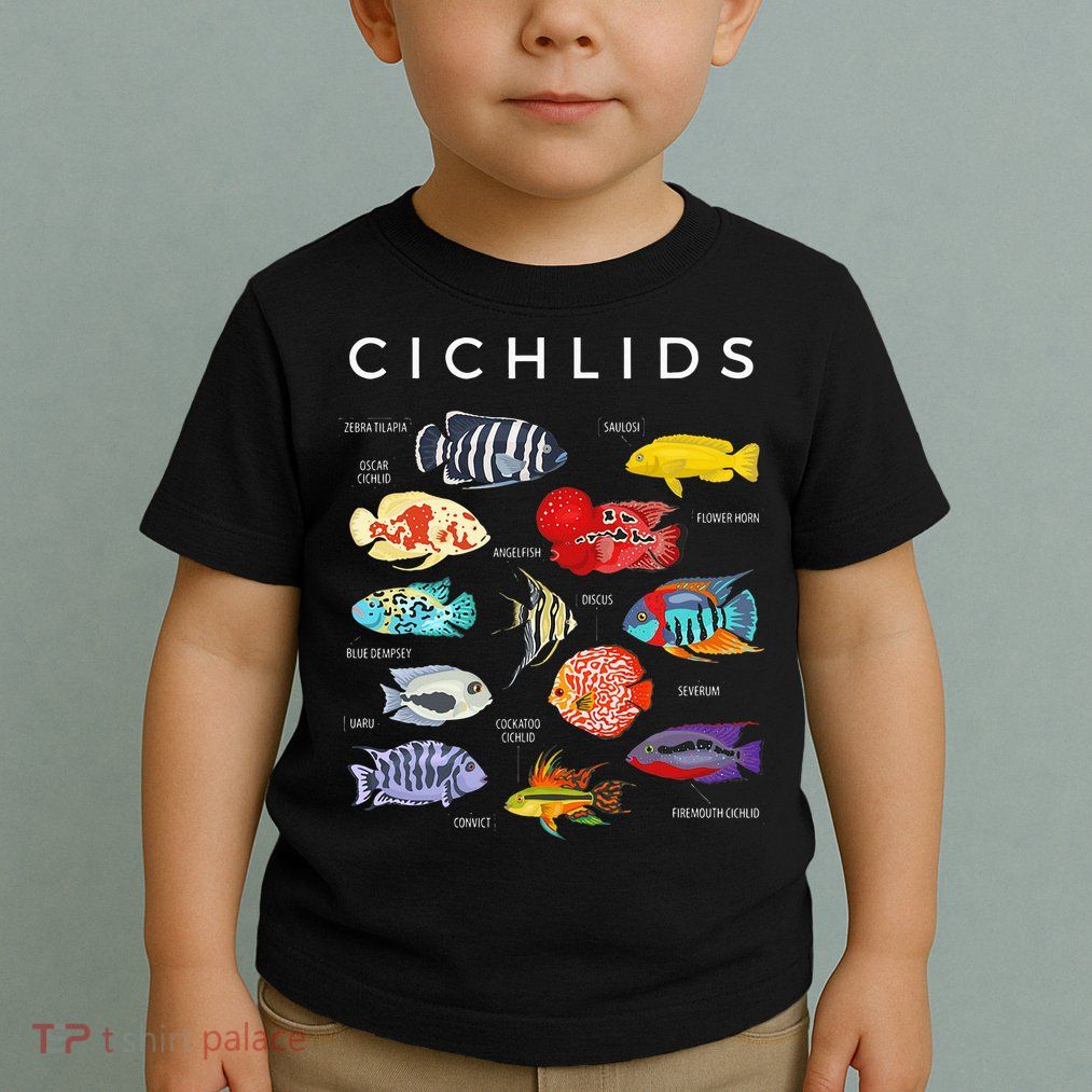Types Of Cichlid Fish Species Cichlids Aquarium Toddler T-Shirt