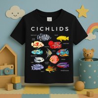 Types Of Cichlid Fish Species Cichlids Aquarium Toddler T-Shirt