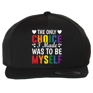 The Only Choice I Made LGBT T Wool Snapback Cap